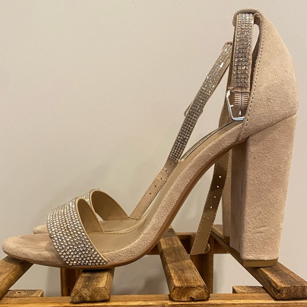 Steve Madden Rhinestone Block heel